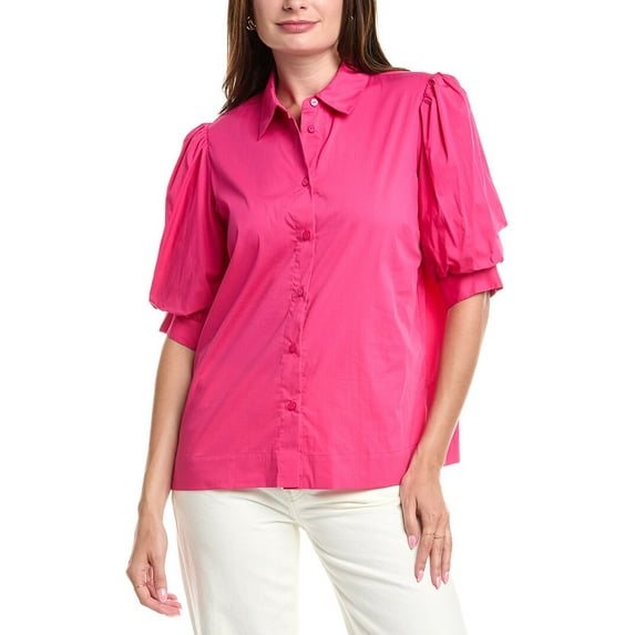 T Tahari womens A-Line Blouse, XL, Pink