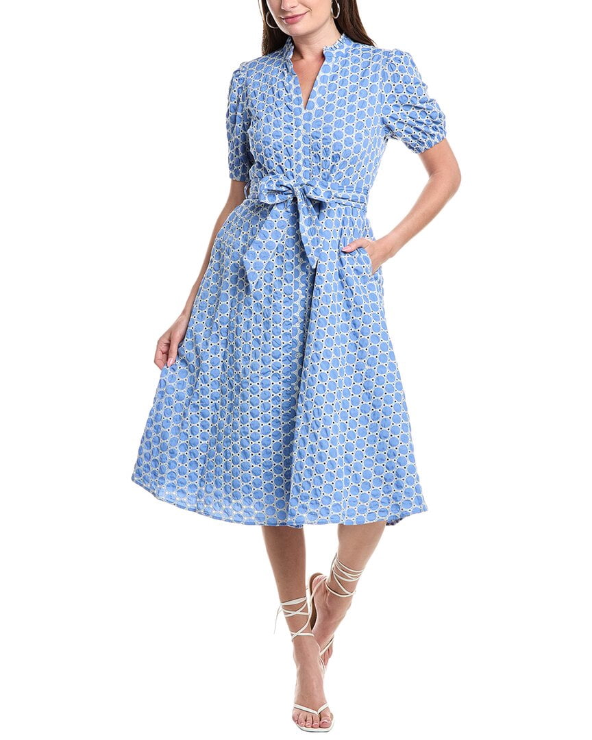 tahari shirt dress T Tahari Eyelet Shirt Dress