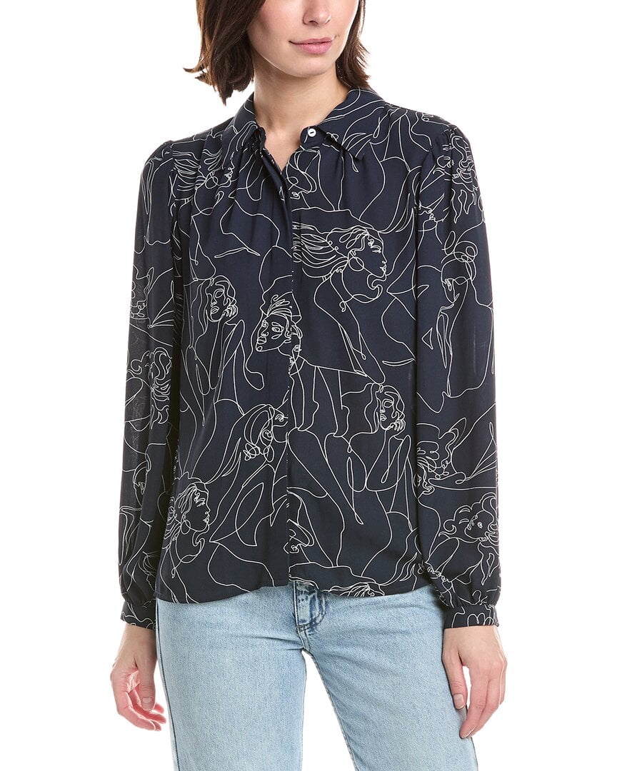 T Tahari Button Down Blouse Women’s