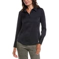 thumbnail image 1 of T Tahari womens  Collared Blouse, l, Navy, 1 of 2