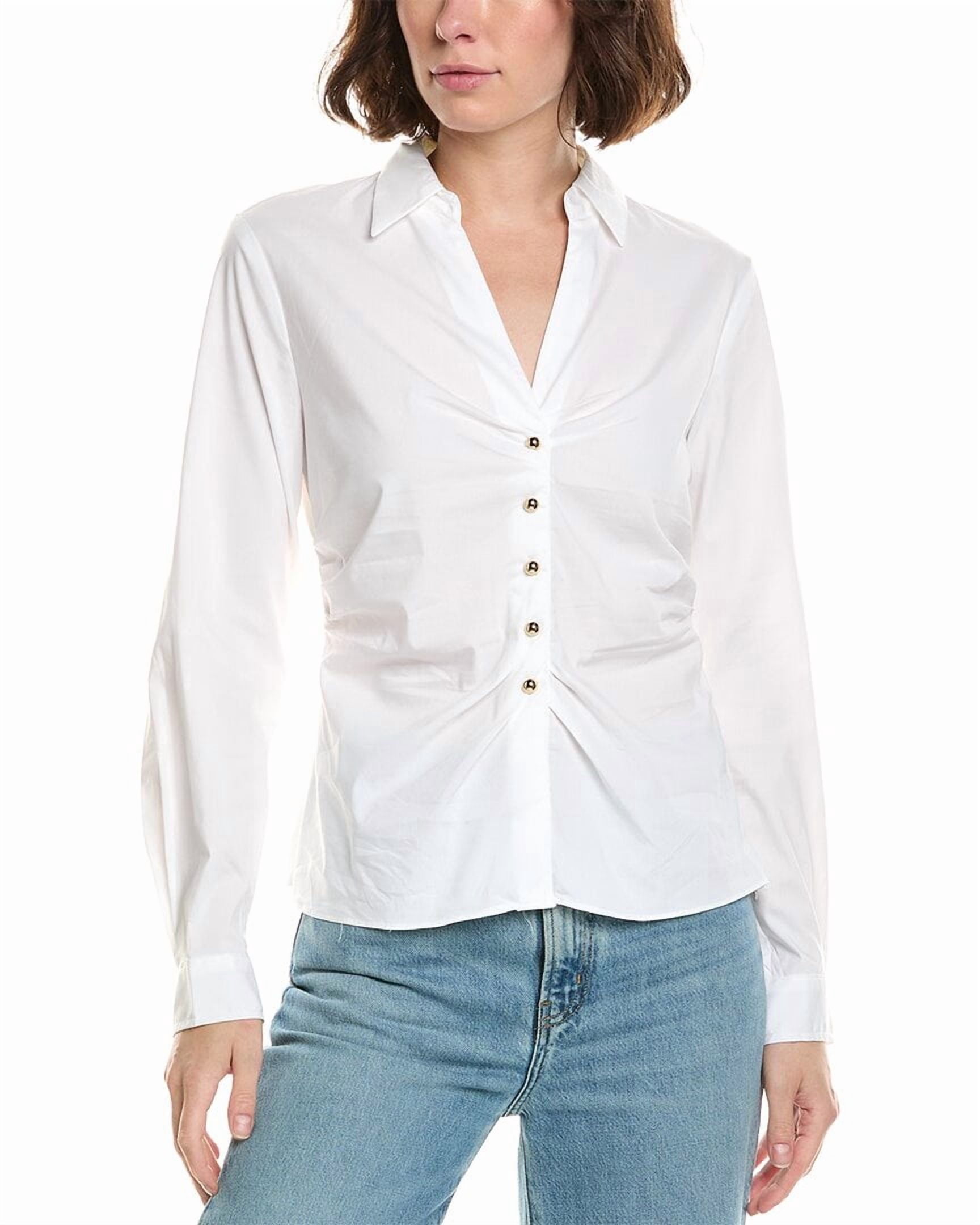 T Tahari Collared Woven Shirt Women’s