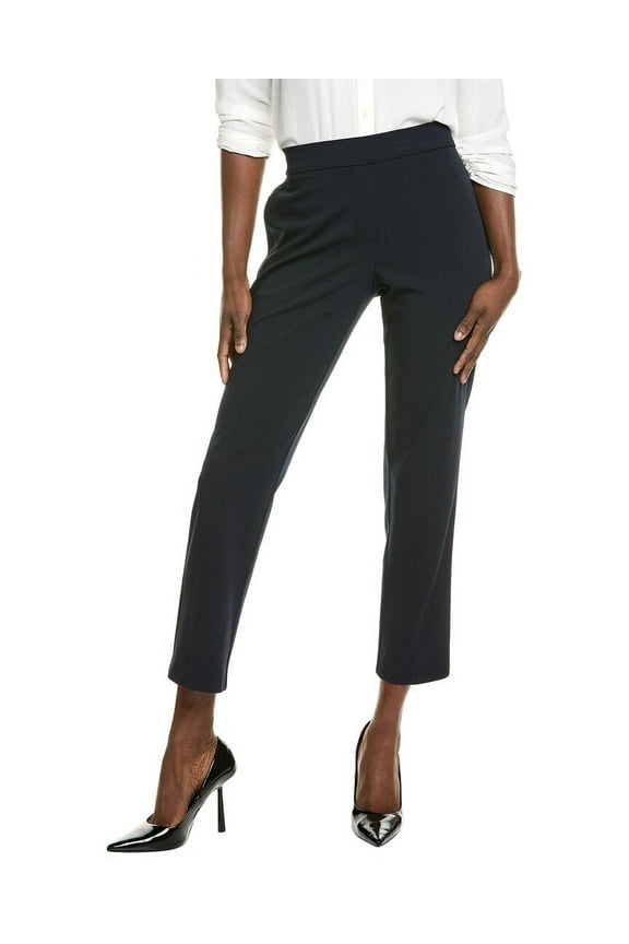 womens Crepe Pull-On Ankle Slim Fit Pant, xs, Blue