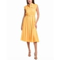 thumbnail image 1 of T Tahari womens  Fit & Flare Dress, 10, Yellow, 1 of 3