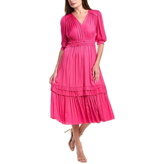 T Tahari womens  Fit & Flare Dress, s, Pink