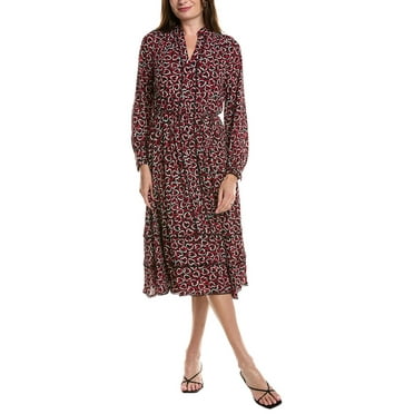 T Tahari womens  Midi Dress, l, Black