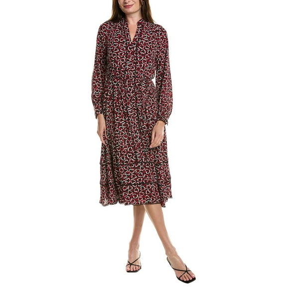 T Tahari womens Midi Dress, l, Black