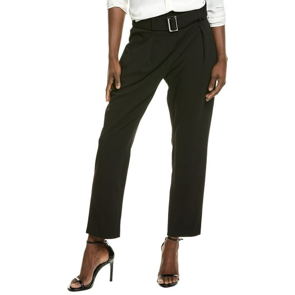 T Tahari womens Pull-On Belted Pant, xs, Black