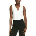thumbnail image 1 of T Tahari womens  Split Neck Blouse, xs, White, 1 of 3