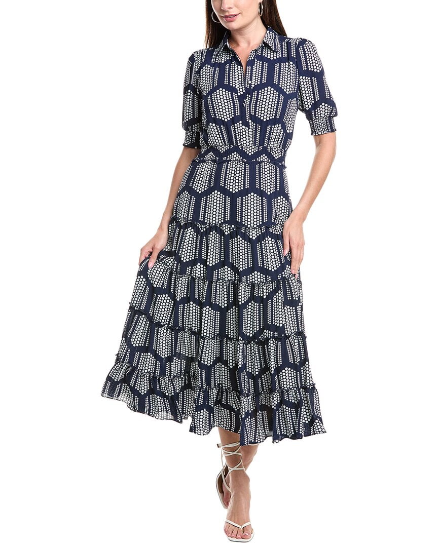 knee length dresses for ladies T-Tahari Tiered Garden Dress – Elie Tahari main image 0