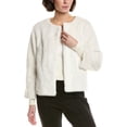 thumbnail image 1 of T Tahari womens  Vegan-Fur Jacket, l, White, 1 of 3