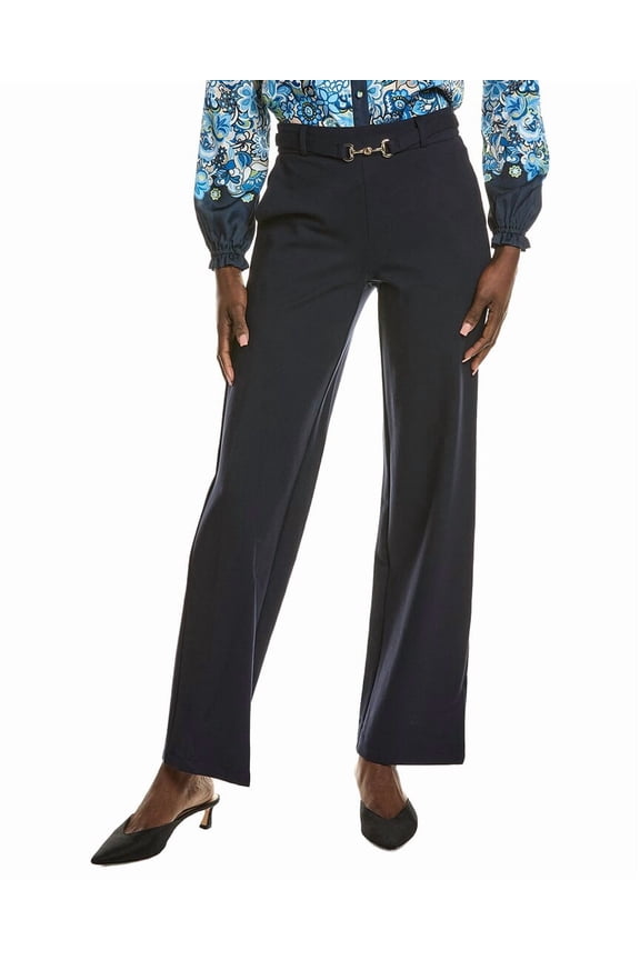 womens  Wide Leg Pant, 10, Navy