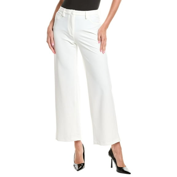T Tahari womens Wide Leg Pant, 14, White