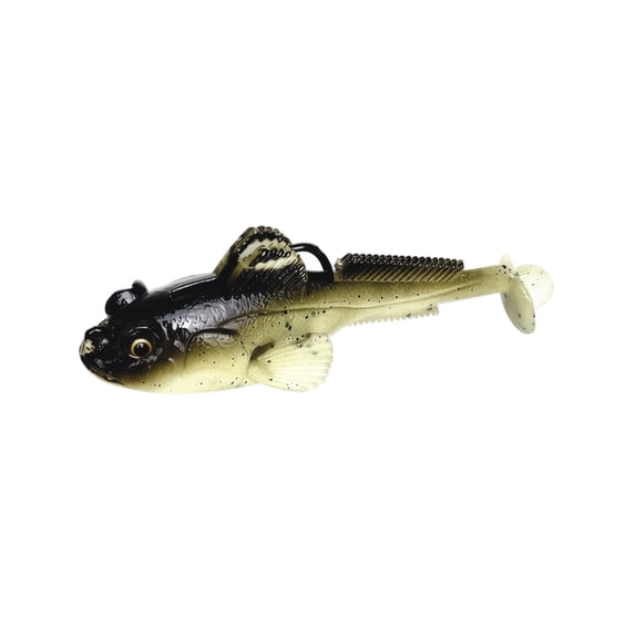 T-Tail Soft Fishing Lure, TPE Material Weedless Design 13g Long Casting Goby Mudskipper Imitation to Catch Bass Outdoors Freshwater Saltwater Tackle Gear Tool.