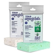 T.Taio 2-in-1 Soap Sponge   Aloe Vera & Mother of Pearl   2 Pack   4.2 oz Each