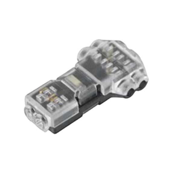 T Tap Wire Connectors, Quick Wire Connector No-stripping No-soldering T-type Splice Tap for Electrical Wiring, Dual-wire Plug-in Terminal Block for Low Voltage Automotive and Home Circuits 1Pcs B