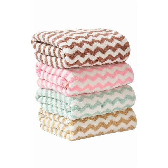 T Trendy Mart Microfiber Hand Towels 800 Gsm | 4 Pieces (Multi Colors)