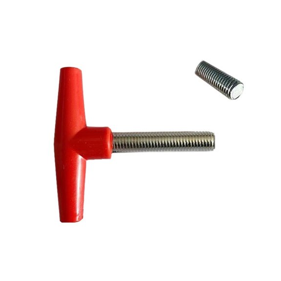 T-Type 12mm Threaded Wrench Adjustment Handle for M12 Screw Wire Stripping Machines - Durable and Rust-Proof Accessory