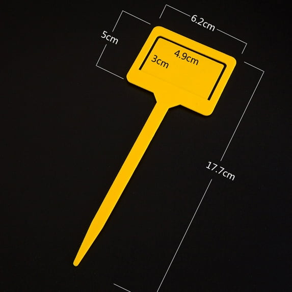 T-Type Plant Tags, Waterproof Thick Plastic Plant Makers, Outdoor Tall Plant Labels, Large Waterproof Plastic Plant T-Type Tags, Durable Nursery Garden Markers, Perfect for Flowers and Potted Plants