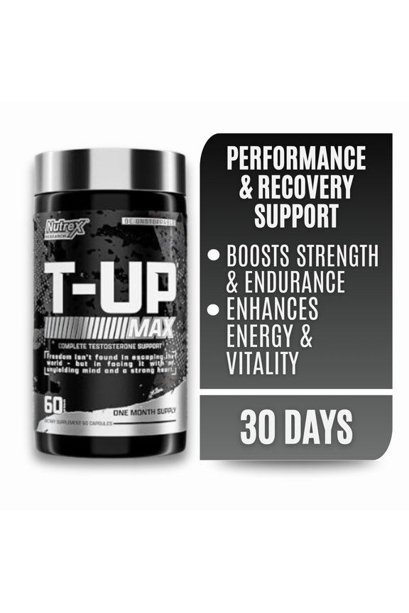 T-Up Max Testosterone Support for Men 60 Capsules