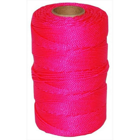 T.W. Evans Cordage 11-187 Number 18 Twisted Nylon Mason Line with 550 ft. in Pink