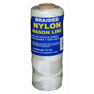 Braided Nylon Mason Line #18 - SGT KNOTS - Moisture, Oil, Acid, Rot  Resistant - Twine String Masonry, Marine, DIY Projects, Crafting,  Commercial
