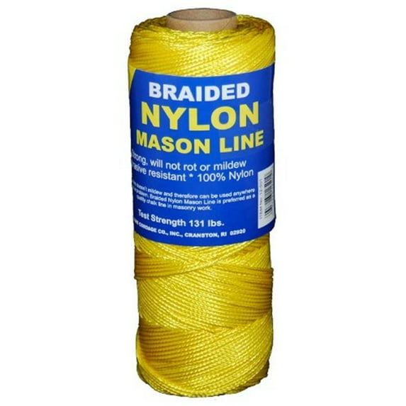 T.W. Evans Cordage 12-503 Number 1 Braided Nylon Mason Line with 250 ft. in Yellow