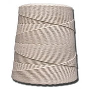 T W Evans Cordage 16-Ply Cotton and Polyester Cone Cotton Twine White, 34 lb. Strength, 2400' | 1 Each