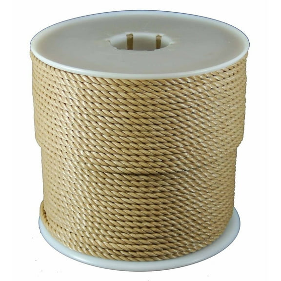 T.W. Evans Cordage 43710 .25 in. x 600 ft. Twisted Polypro in Brown
