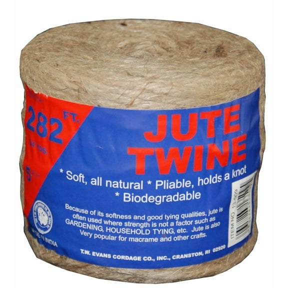 T.W. Evans Cordage 13-509 5 Poly 28 Jute Twine 282 ft. Tube