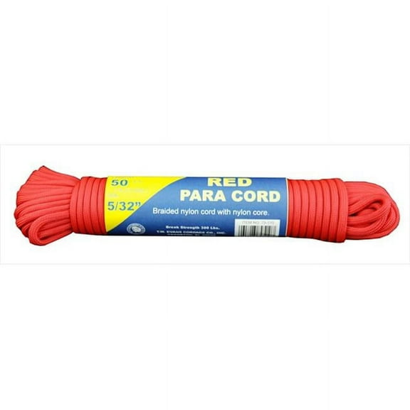 T.W. Evans Cordage 79-510 Para Cord 50 ft. in Red