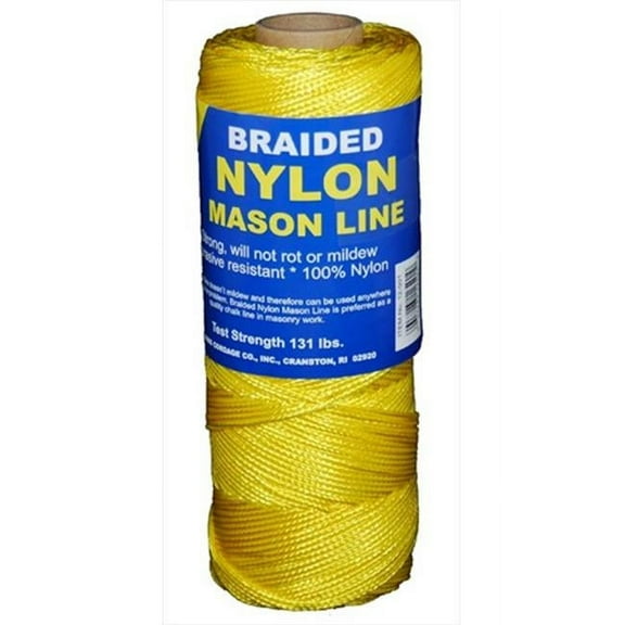 T.W. Evans Cordage  Number 1 Braided Nylon Mason Line - Yellow - 1000 ft.