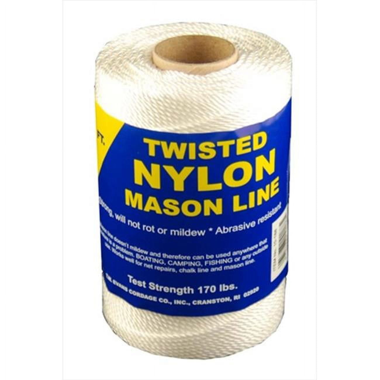 T.W. Evans Cordage Number 12 Twisted Nylon Mason Line with 375 ft. 