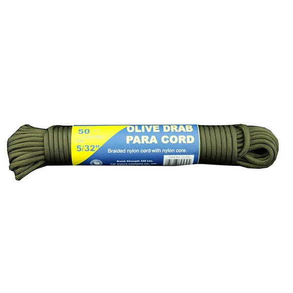 T.W. Evans Cordage 79-530 Para Cord 50 ft. in Olive Drab