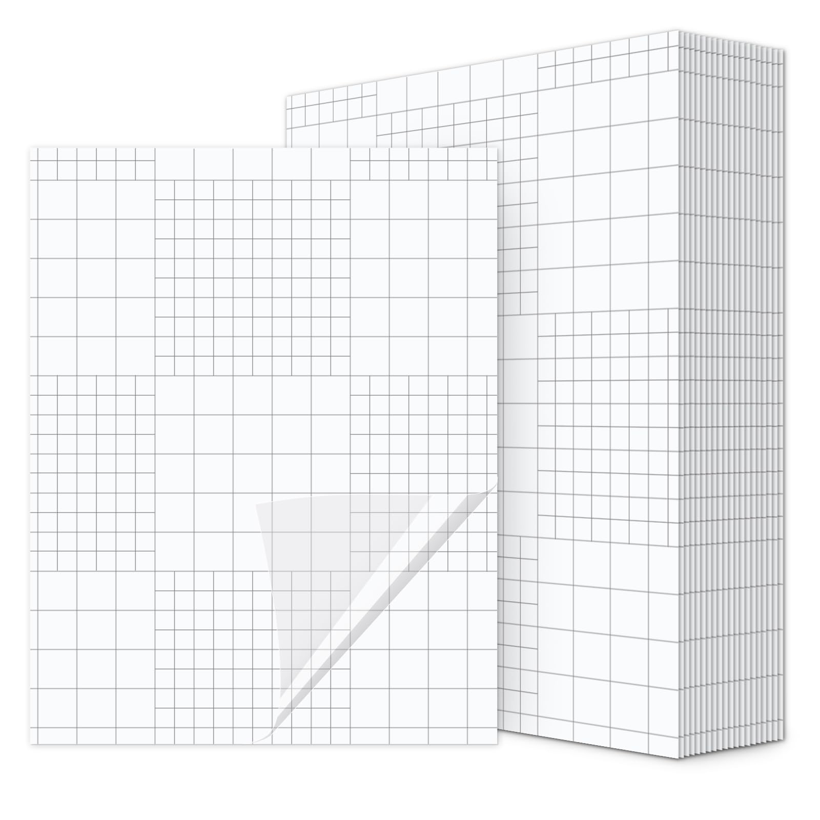 T&W SAME FILM 100 Pack Self Adhesive Laminating Sheets, Holds 8.5 x 11