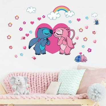 T-Yu Cartoon Kids Stitch Wall Stickers