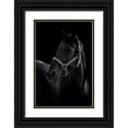 thumbnail image 1 of T, Yuya 23x32 Black Ornate Wood Framed with Double Matting Museum Art Print Titled - Horse, 1 of 4