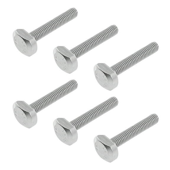 NIAIZEK Professional Stainless Steel T-Shaped Bolt Set 6pcs for Woodworking CNC Routers Hardware 1.6x0.7x0.6in