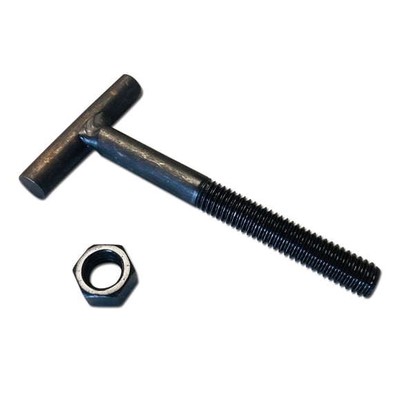 T bolt for header flange and exhaust pipe - 3/8-16,  3-1/2" long, 2" threaded