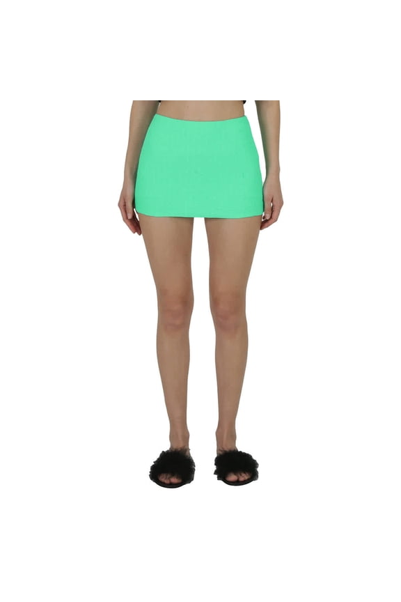 Ladies Mint Julep All Over Logo Mini Skirt, Size X-Small