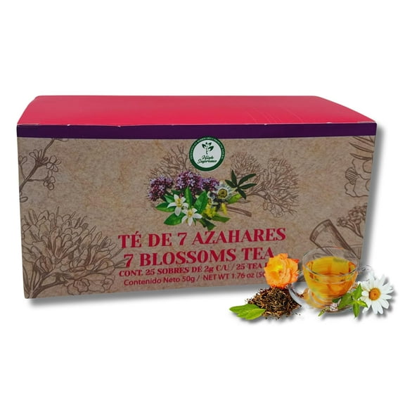 T de 7 Azahares (7 Blossoms Tea) 100% Natural, Vegan | 25 Tea Bags