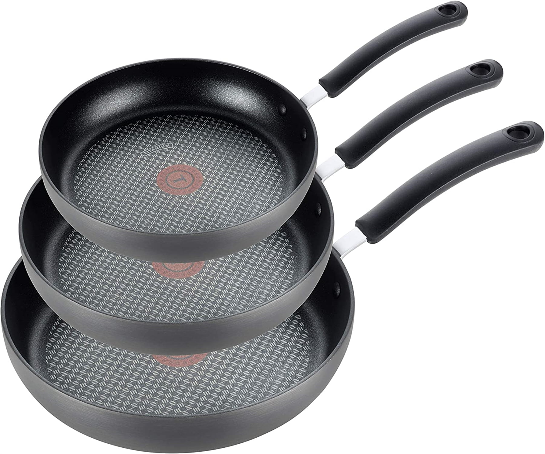 Ultimate Hard Anodized Non-Stick Aluminum Fry Pan Set, 3 Pieces