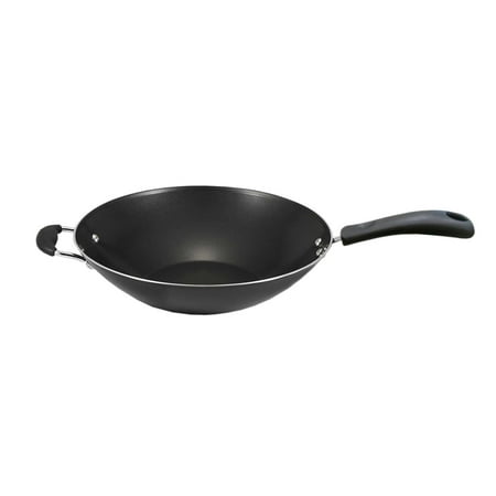 T-Fal - 4-1/2-Quart Nonstick Wok - Black
