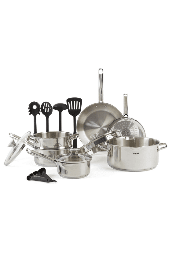Cook & Strain Stainless Steel Cookware Set, 14 piece Set