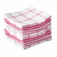 thumbnail image 1 of T-fal Coordinating Flat Waffle Weave Dish Cloth, Eight Pack, Pink, 1 of 5