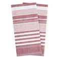 thumbnail image 1 of T-fal Dual-Sided Skipping Striped Kitchen Towels, 2-Pack, Paprika, 1 of 5