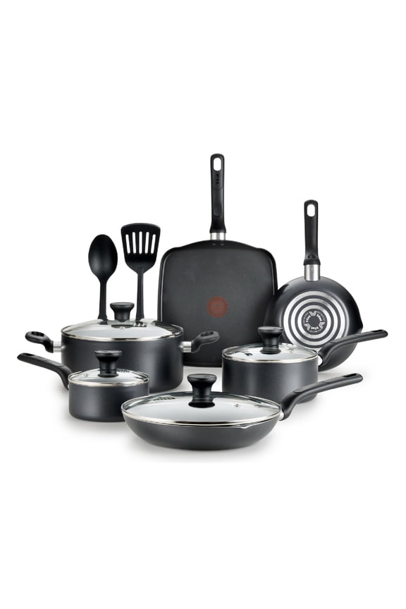 Easy Care 12-Piece Non-Stick Cookware Set, Pots and Pans, Grey