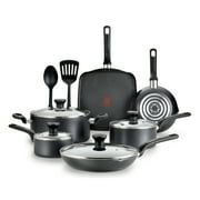 T-fal Easy Care Nonstick Cookware, 12 piece Set, Grey, B087SC64