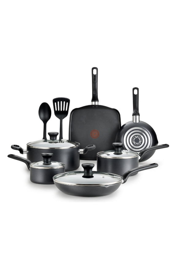 Easy Care Nonstick Cookware, 12 piece Set, Grey, B087SC64
