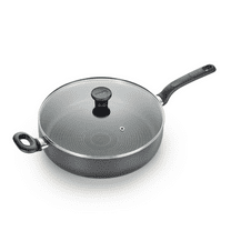 T-fal Easy Care Nonstick Cookware, Jumbo Cooker, 5 Quart, Grey