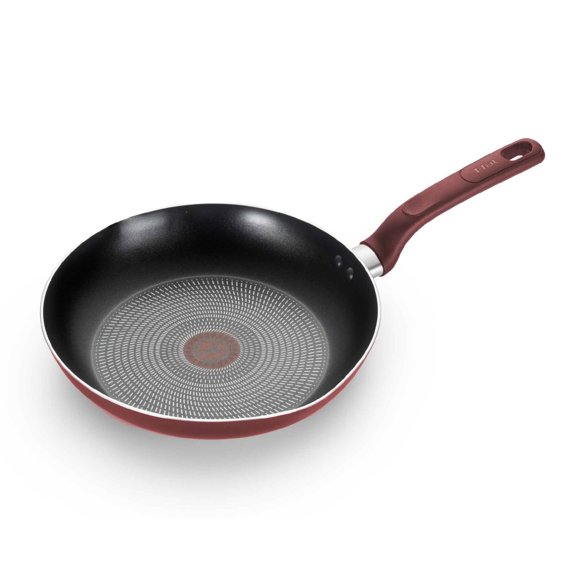 T Fall 12 Nonstick Fry Pan with Chestnut Pan Frying Pans with Lids ...